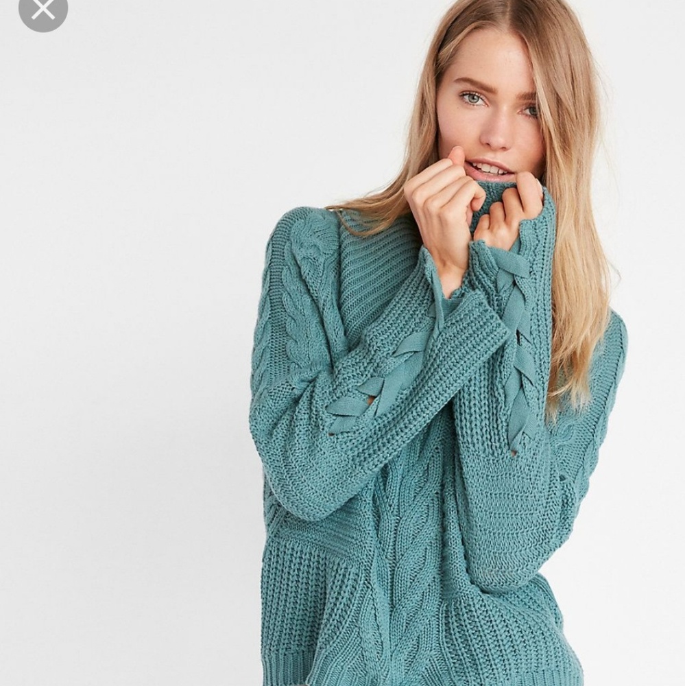 LAST WEEK l Express Petite Cowl Neck Sweater